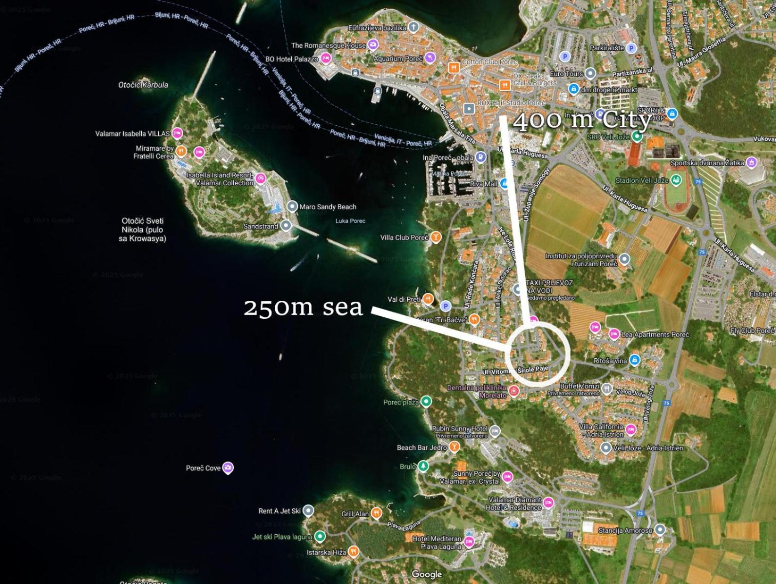 Kala Sea View Apartments 150M From Beach And 250 M From Old Town โปเรช ภายนอก รูปภาพ